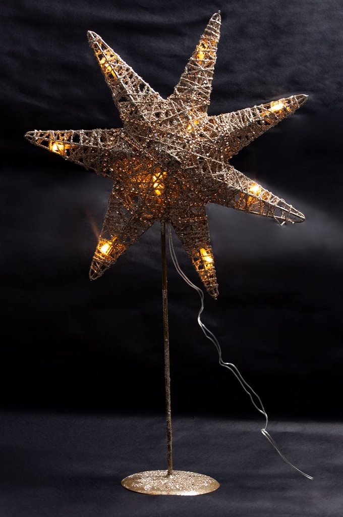 10 LED Weihnachtsstern Weihnachtsdeko Adventsstern – Galeriebild 1, Artikelnummer 13038
