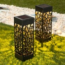 2er LED Solar Gartenlampe Lampe