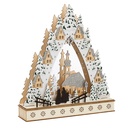 10 LED Weihnachtsstadt Winterdorf Holz – Galeriebild 1, Artikelnummer 15971