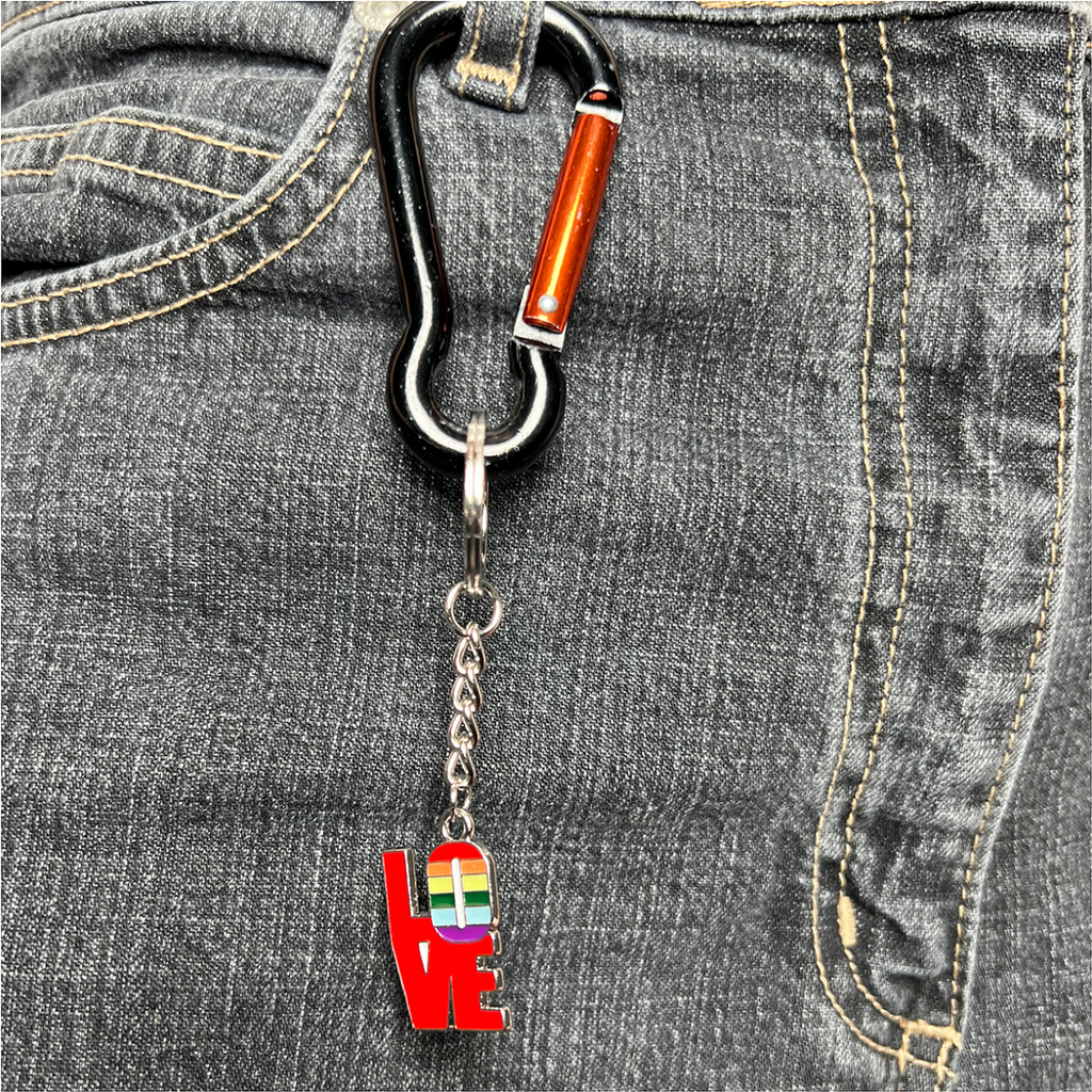 Pride 8er Set Metall-Schlüsselanhänger verschiedene Designs Regenbogen – Galeriebild 7, Artikelnummer 18038