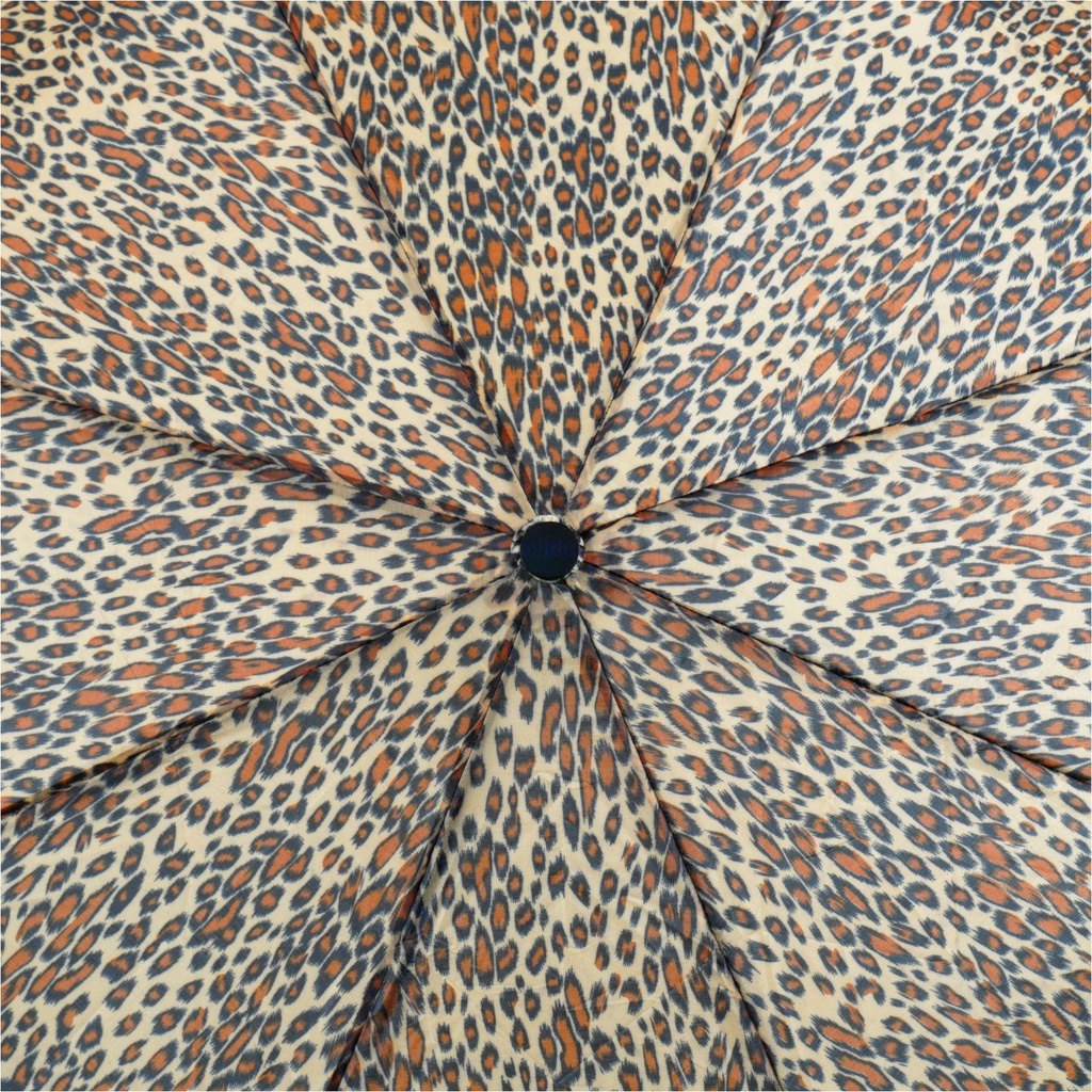 Taschenschirm Leopardenmuster Automatik 8 Streben Fiberglas 100 cm – Galeriebild 6, Artikelnummer 18145
