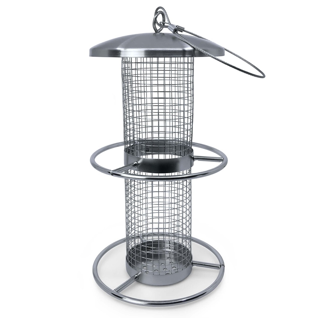 Edelstahl Vogelfutterstation wetterbeständig Vogel Futterstation – Galeriebild 2, Artikelnummer 1441