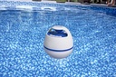 Bestway Flowclear schwimmender LED Bluetooth Lautsprecher weiß blau – Galeriebild 1, Artikelnummer 18107