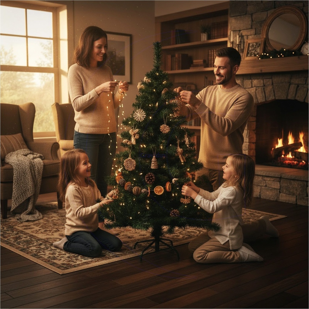 Künstlicher Weihnachtsbaum 150 cm Grün 440 Zweigen mit Metallständer – Galeriebild 4, Artikelnummer 2549