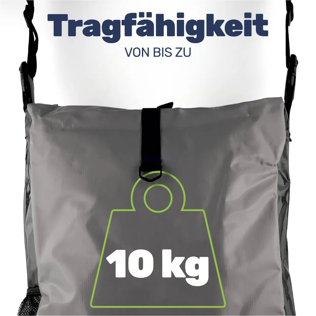 Tarpaulin-Fahrradtasche grau – Galeriebild 1, Artikelnummer 18365