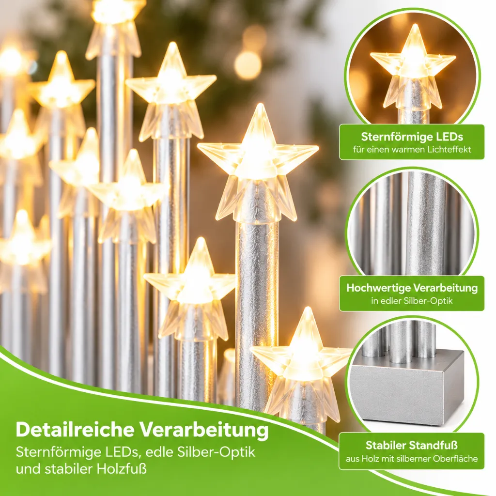 Stimmungsleuchter mit 21 LEDs mit An/Aus Schalter – Galeriebild 1, Artikelnummer 18512