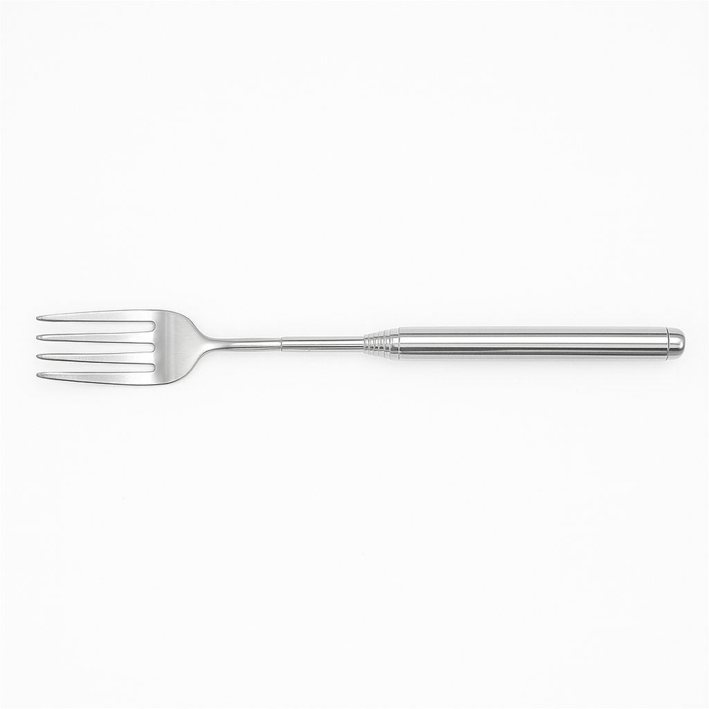 Ausziehbare Gabel teleskopierbar Silber Metall 22-64 cm Camping Grill – Galeriebild 5, Artikelnummer 18309