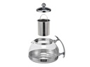 Edelstahl Teekanne Glas Teekocher ca. 1,2L – Galeriebild 4, Artikelnummer 8837