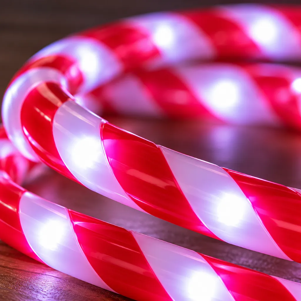 LED Lichterschlauch 6m, flexibel formbar rot / weiss – Galeriebild 1, Artikelnummer 18519