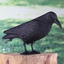 Garten Deko Gartendeko Taubenschreck Ornament Rabe mit Aufhänger