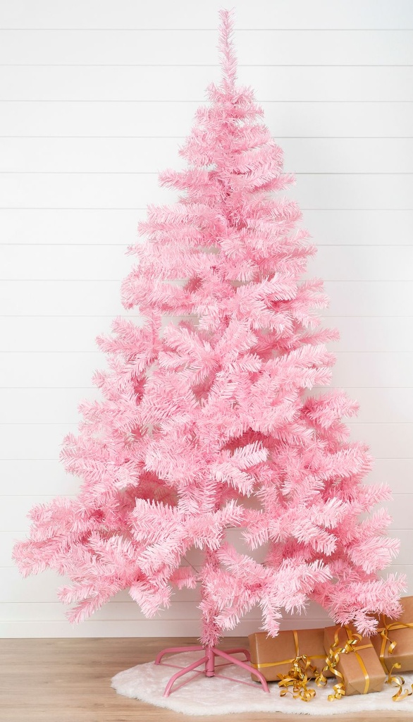 Künstlicher Weihnachtsbaum 180 cm pink mit Metallständer 600 Zweigen – Galeriebild 1, Artikelnummer 7274