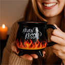 Hexenkessel Becher schwarz mit Farbwechsel aus Steingut 350 ml – Galeriebild 1, Artikelnummer 18304