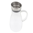 Wasserkaraffe mit Henkel 1,2 l mit Ausgießer, spülmaschinengeeignet – Galeriebild 2, Artikelnummer 18112