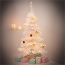 Weißer Weihnachtsbaum 90 cm künstlicher Tannenbaum 100 Spitzen – Galeriebild 4, Artikelnummer 8125