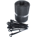 Dachrinnenschutz für RG 80 100 125 mit 16 Clips Kunststoff schwarz – Galeriebild 1, Artikelnummer 17513