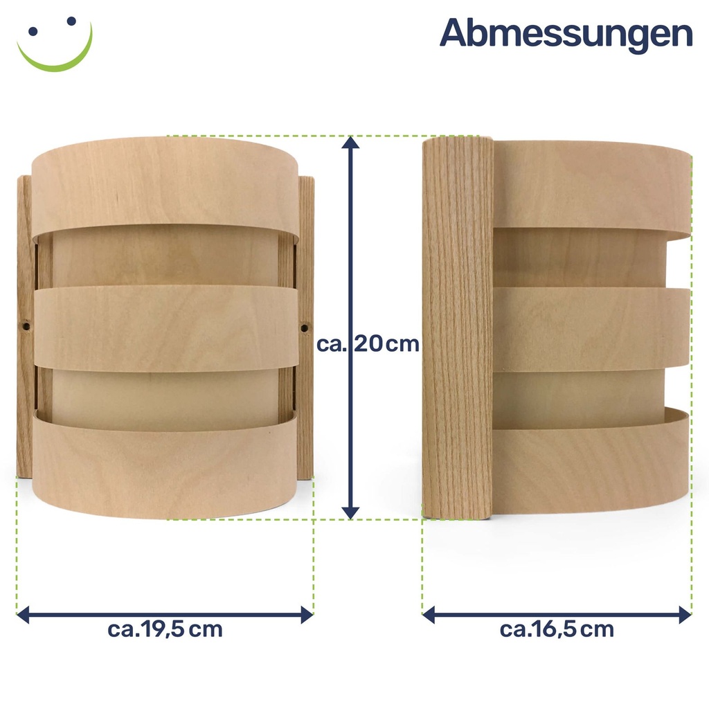 Sauna Lampenschirm Holzblendschirm L200xB195xH165mm – Galeriebild 6, Artikelnummer 1511