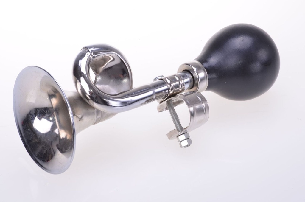 Ballhupe Fahrradhupe Fahrrad Lenker Hupe Ball Posthorn Horn verchromt