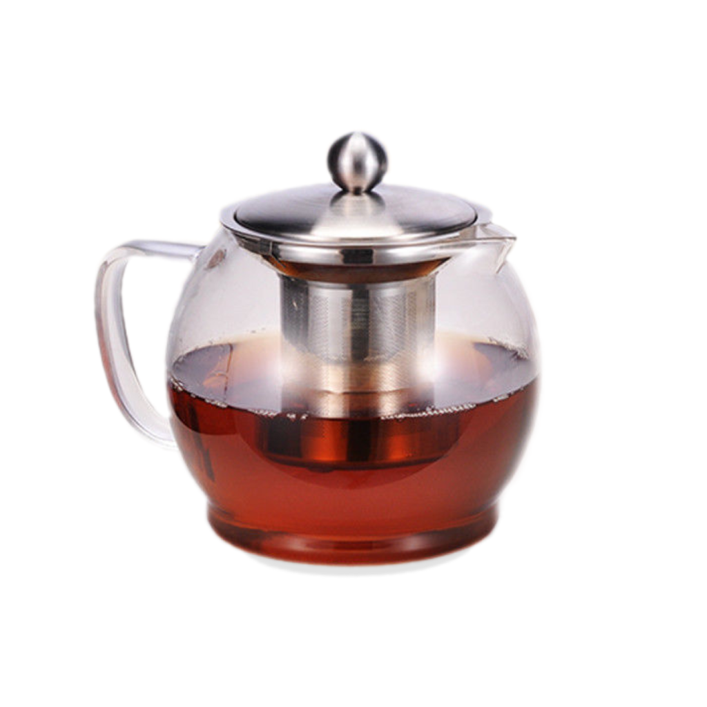 Glas Teekanne mit Filter 1,2L