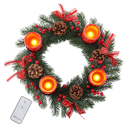 Adventskranz mit LED Echtwachskerzen Deko – Galeriebild 5, Artikelnummer 3129