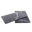 2er Set Herdabdeckplatten Glas Marmor Schwarz – Schutz & Arbeitsfläche – Galeriebild 2, Artikelnummer 17197