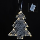LED Mini-Tannenbaum aus Metall, schimmernd und weiß – Galeriebild 1, Artikelnummer 15386