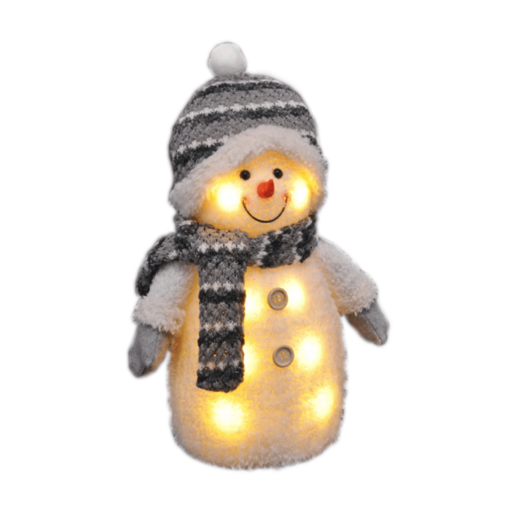 2er Set Deko Schneemann LED Weihnachtsdeko Figur – Galeriebild 2, Artikelnummer 12977