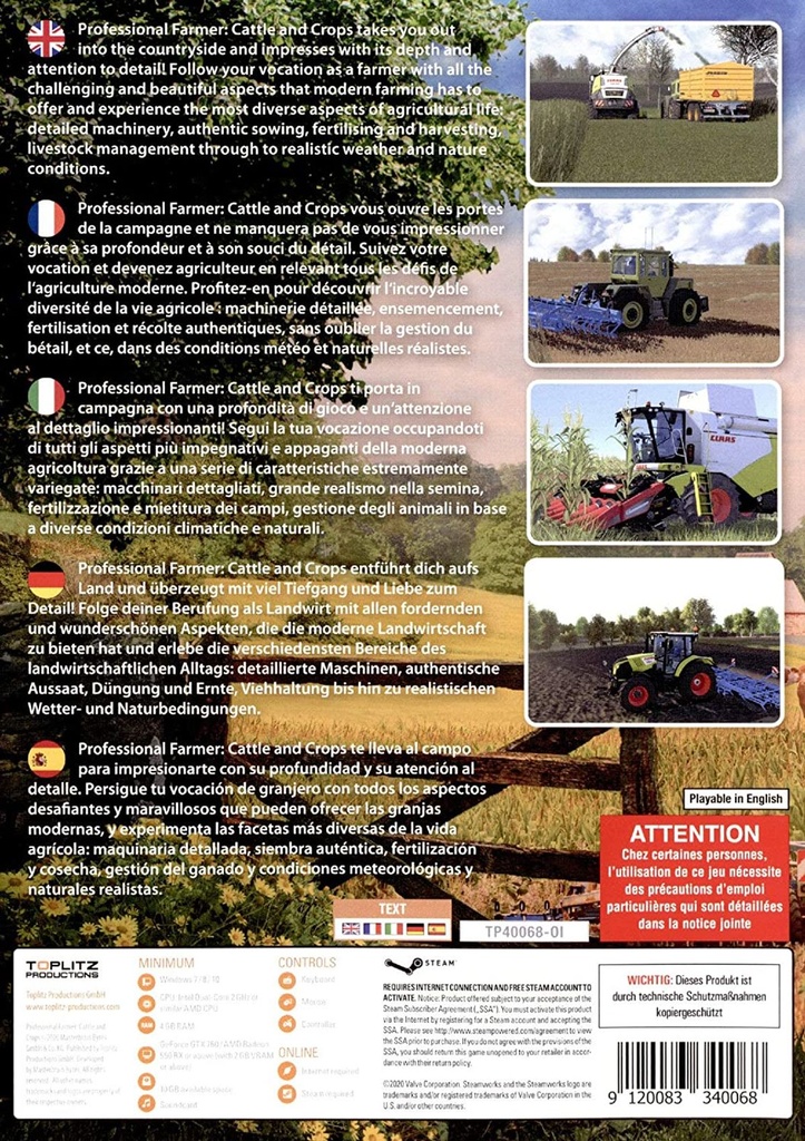 Professional Farmer Cattle and Crops für PC Windows – Galeriebild 1, Artikelnummer 15434