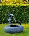 Metallbrunnen Zimmerbrunnen Gartenbrunnen Zierbrunnen Brunnen Vogel Elektropumpe – Galeriebild 1, Artikelnummer 2821