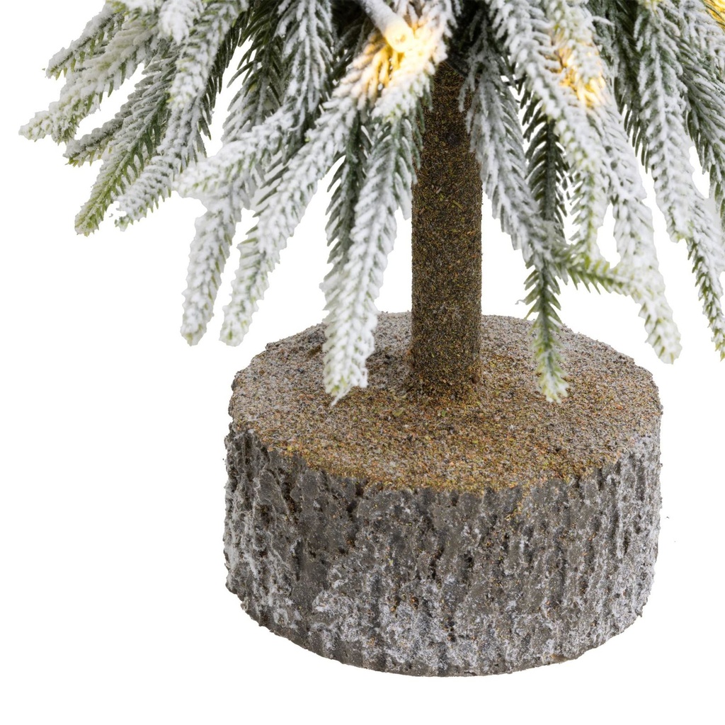 Deko Weihnachtsbaum mit LED Kugelspitze warmweiß batteriebetrieben – Galeriebild 3, Artikelnummer 18284