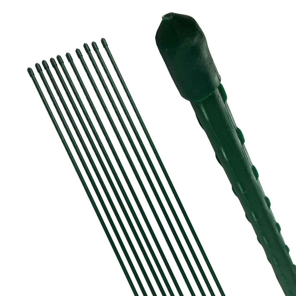 Pflanzstab Rankhilfe Stahl mit Kunststoff Ummantelung grün 90 cm – Galeriebild 1
