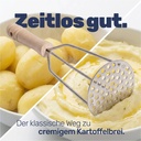 Kartoffelstampfer aus Buche mit Metallplatte für Kartoffelpüree – Galeriebild 10, Artikelnummer 1580