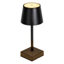 LED Tischlampe schwarz mit Touch Schalter Akku USB warmweiß 3 Modi – Galeriebild 2, Artikelnummer 18295