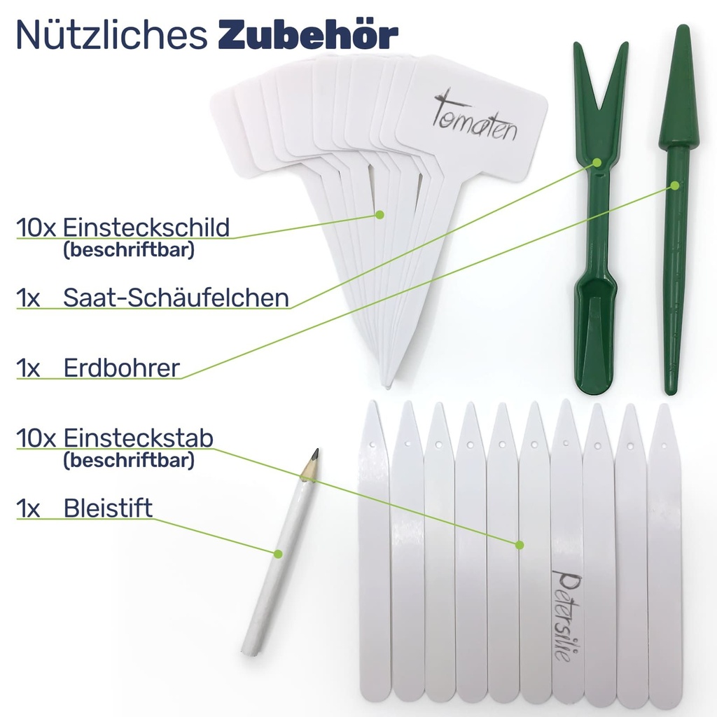 67-teiliges Anzucht Set Mini-Gewächshaus – Galeriebild 4, Artikelnummer 17467