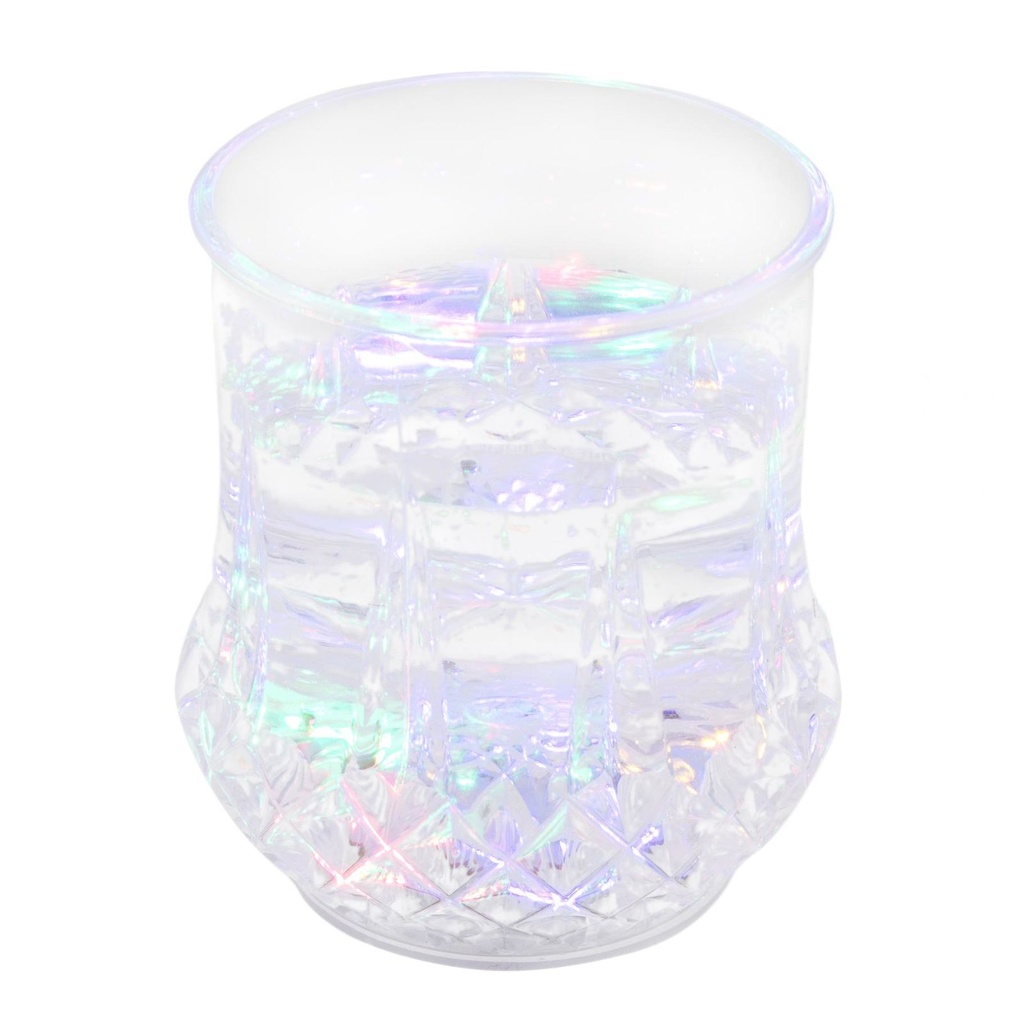 2er Set bunte LED Trinkgläser mit Farbwechsellicht 210ml Kunststoff – Galeriebild 2, Artikelnummer 18310