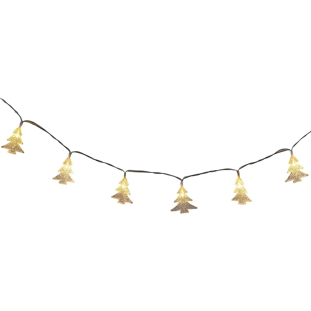 LED Lichterkette Tannenbaum mit 10 warmweißen LEDs Länge 90cm Innen – Galeriebild 4, Artikelnummer 18289