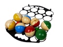 Boule Set Holz: 8 Kugeln, 2 Zielbälle, Korb – Galeriebild 2, Artikelnummer 15537