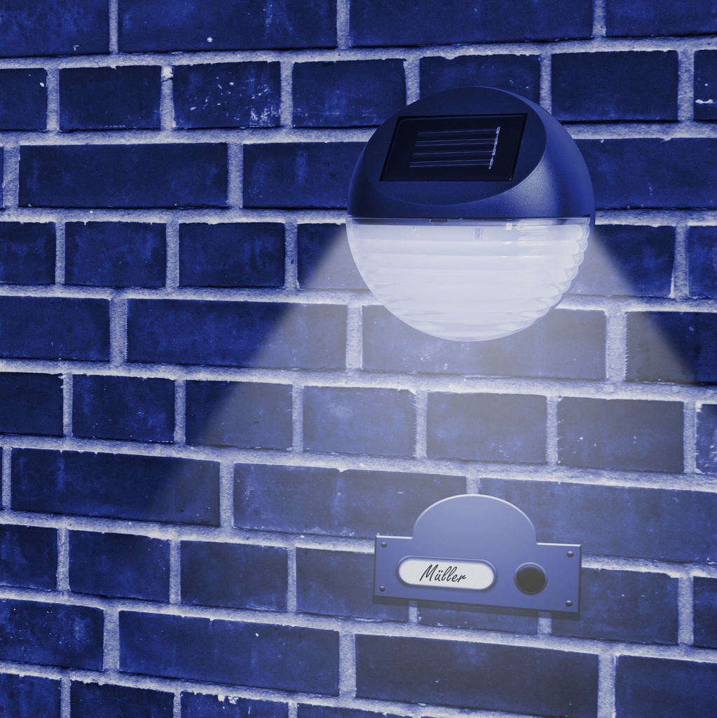 4er LED Solarlampe Zaun Wandleuchte – Galeriebild 3, Artikelnummer 8779