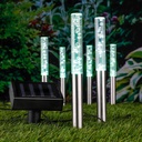 6er Set LED Solarleuchten Bubbles für stimmungsvolle Beleuchtung – Galeriebild 4, Artikelnummer 17597