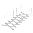 Ausziehbarer Topfdeckelhalter aus Edelstahl 9,5–80cm – Galeriebild 2, Artikelnummer 18111