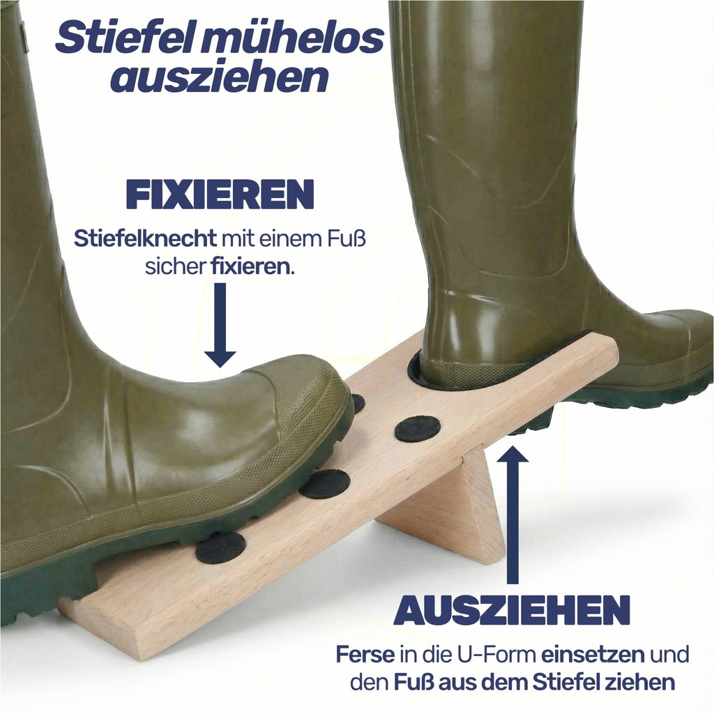 Stiefelknecht aus Buchenholz mit Gummitrittfläche und Ferseneinsatz – Galeriebild 7, Artikelnummer 1932