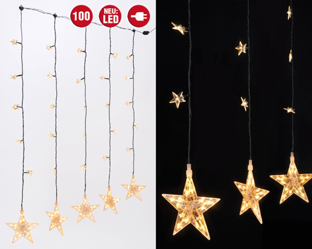 LED Sternenvorhang für Innen – Galeriebild 4, Artikelnummer 8155