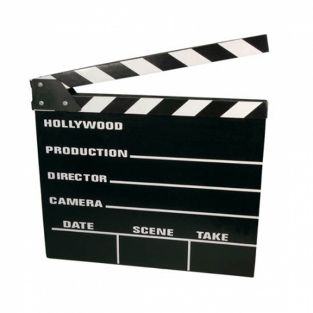 Filmklappe Regieklappe Regie Film Hollywood Klappe Clapperboard 20x18cm