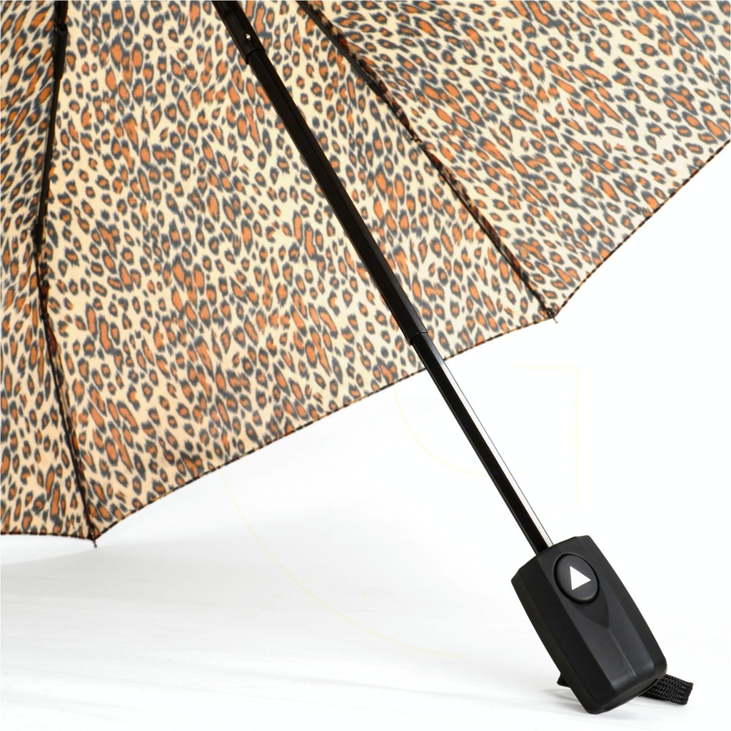 Taschenschirm Leopardenmuster Automatik 8 Streben Fiberglas 100 cm – Galeriebild 5, Artikelnummer 18145