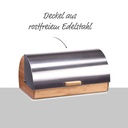 Zeller Brotkasten Bambus/Edelstahl – Galeriebild 2, Artikelnummer 16347