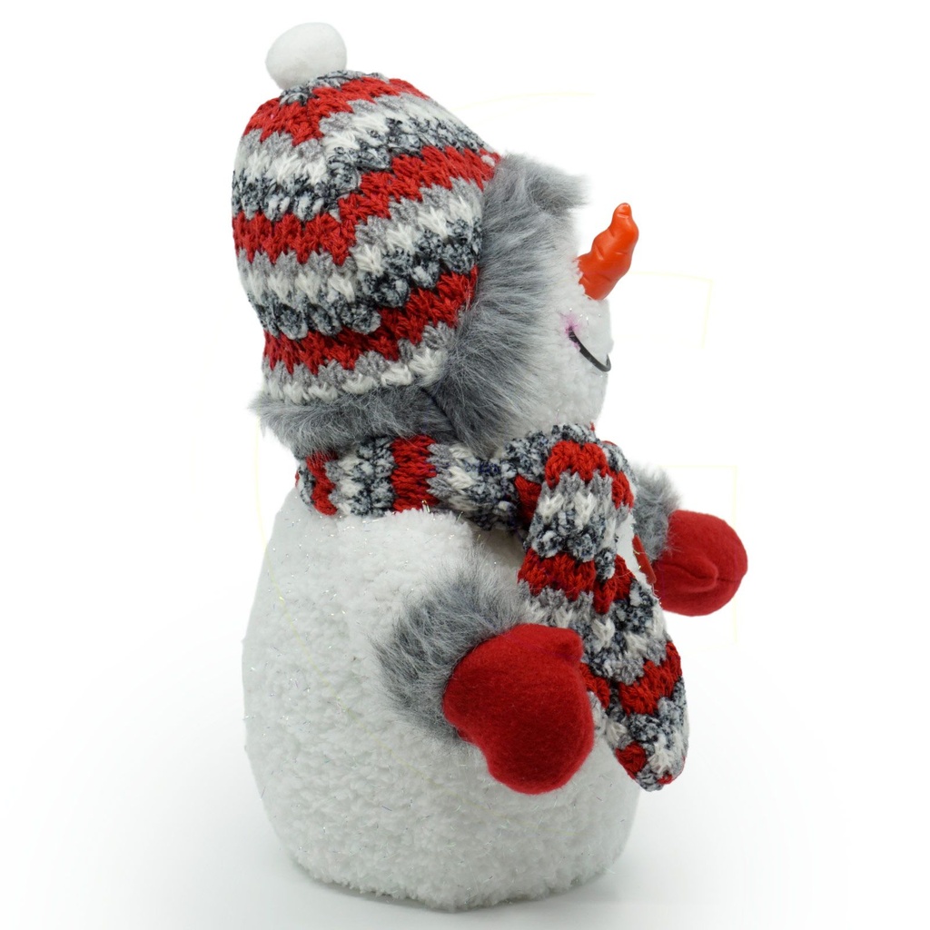 Leuchtender Schneemann 24 cm LED Weihnachtsdeko batteriebetrieben – Galeriebild 6, Artikelnummer 8169