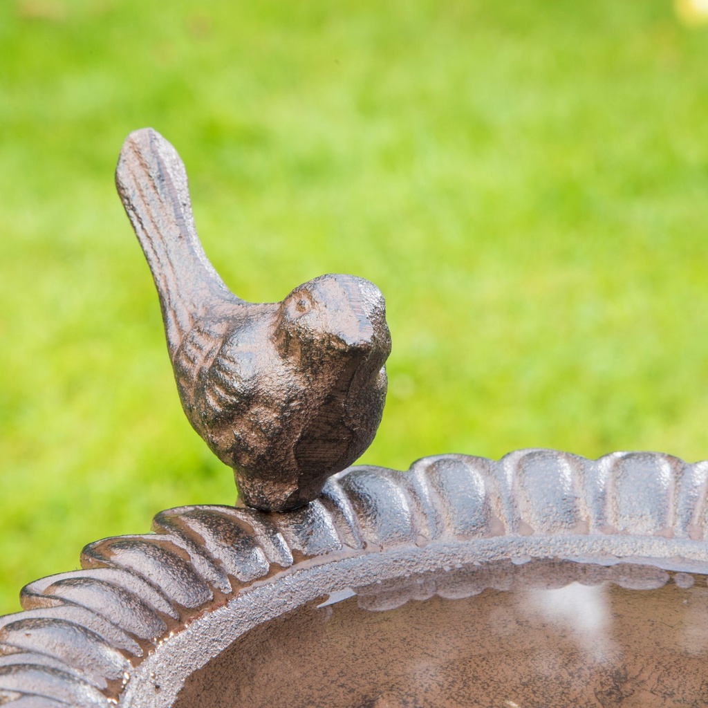 Vogeltränke Vogel Gartendeko Vogelbecken Vogelbad Guss Gusseisen – Galeriebild 3, Artikelnummer 2815