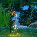 LED Solar Giesskanne Gartenlichterkette, Metall – Galeriebild 5, Artikelnummer 16204