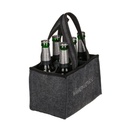 Flaschentasche Grau Filz 6 Fächer Männerhandtasche Tragetasche – Galeriebild 4, Artikelnummer 18098
