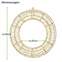 Lichterkranz 38cm mit 900 warmweißen LED und Timer für Innen und Außen – Galeriebild 12, Artikelnummer 18333