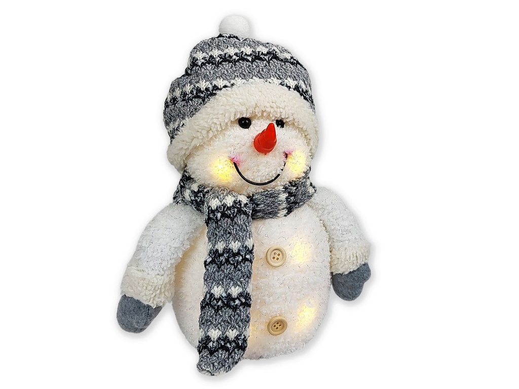 LED Deko Schneemann Weihnachtsdekoration Höhe ca. 26 cm